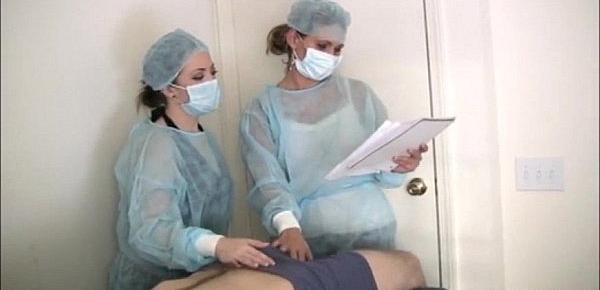 Two Nurses Tag-Team A Dick